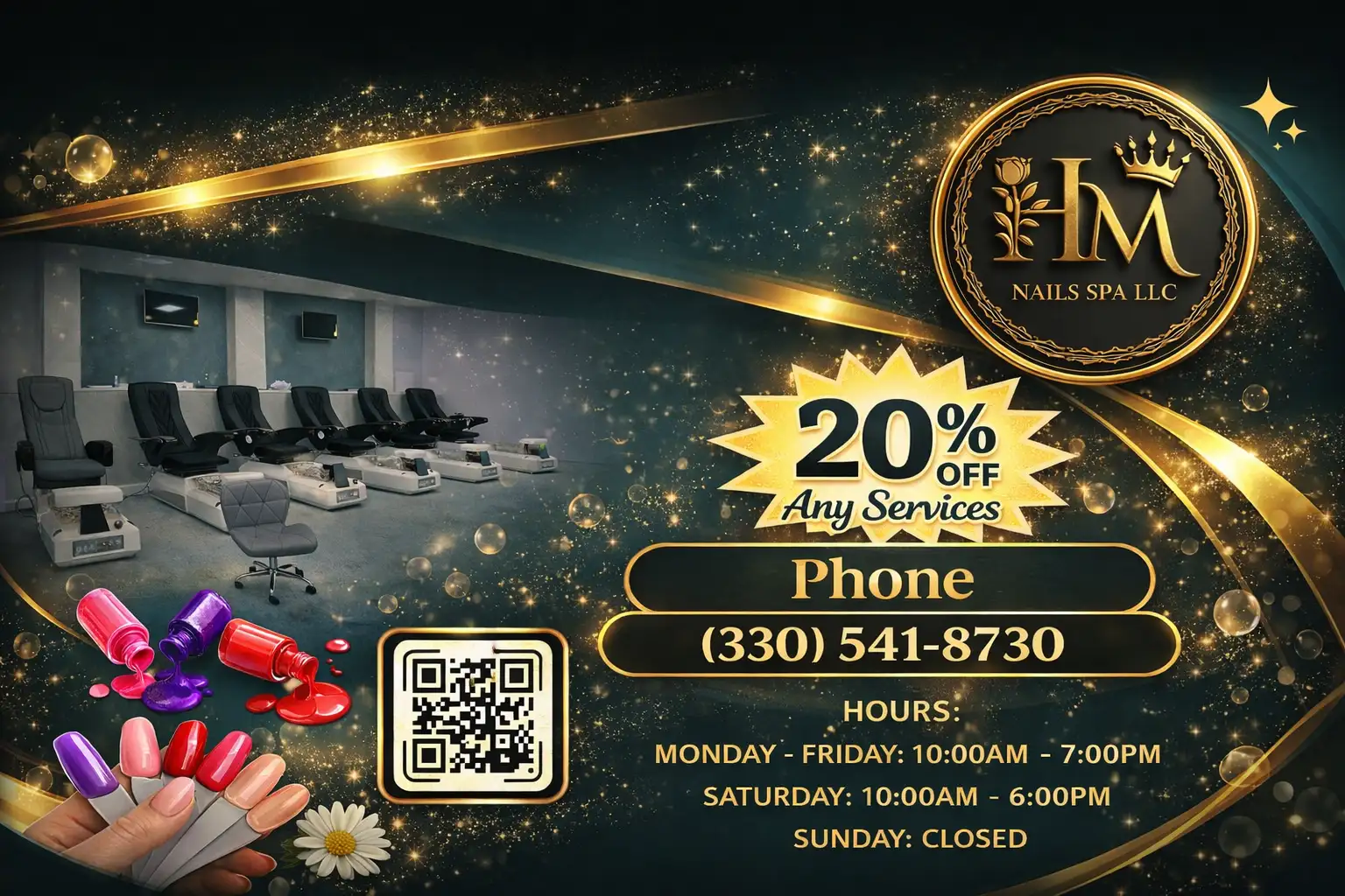 H&M Nail Salon Cuyahoga Falls | H&M Nails & Spa | 44223